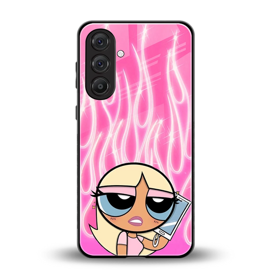 Chic Blaze back phone cover | glass case for samsung galaxy a16 5g