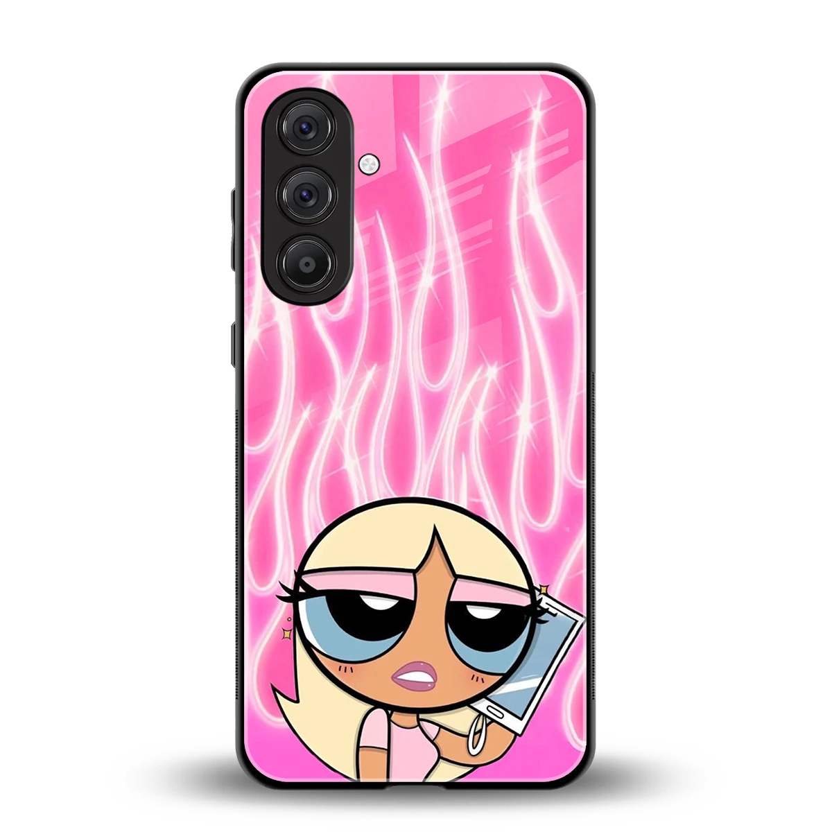 Chic Blaze back phone cover | glass case for samsung galaxy m35 5g