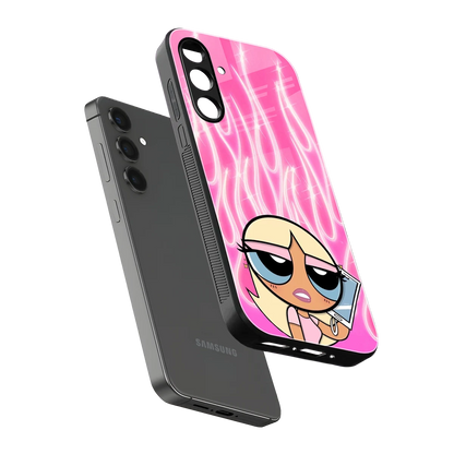 Chic Blaze sleek samsung galaxy m35 5g cover with tempered glass back and TPU edges