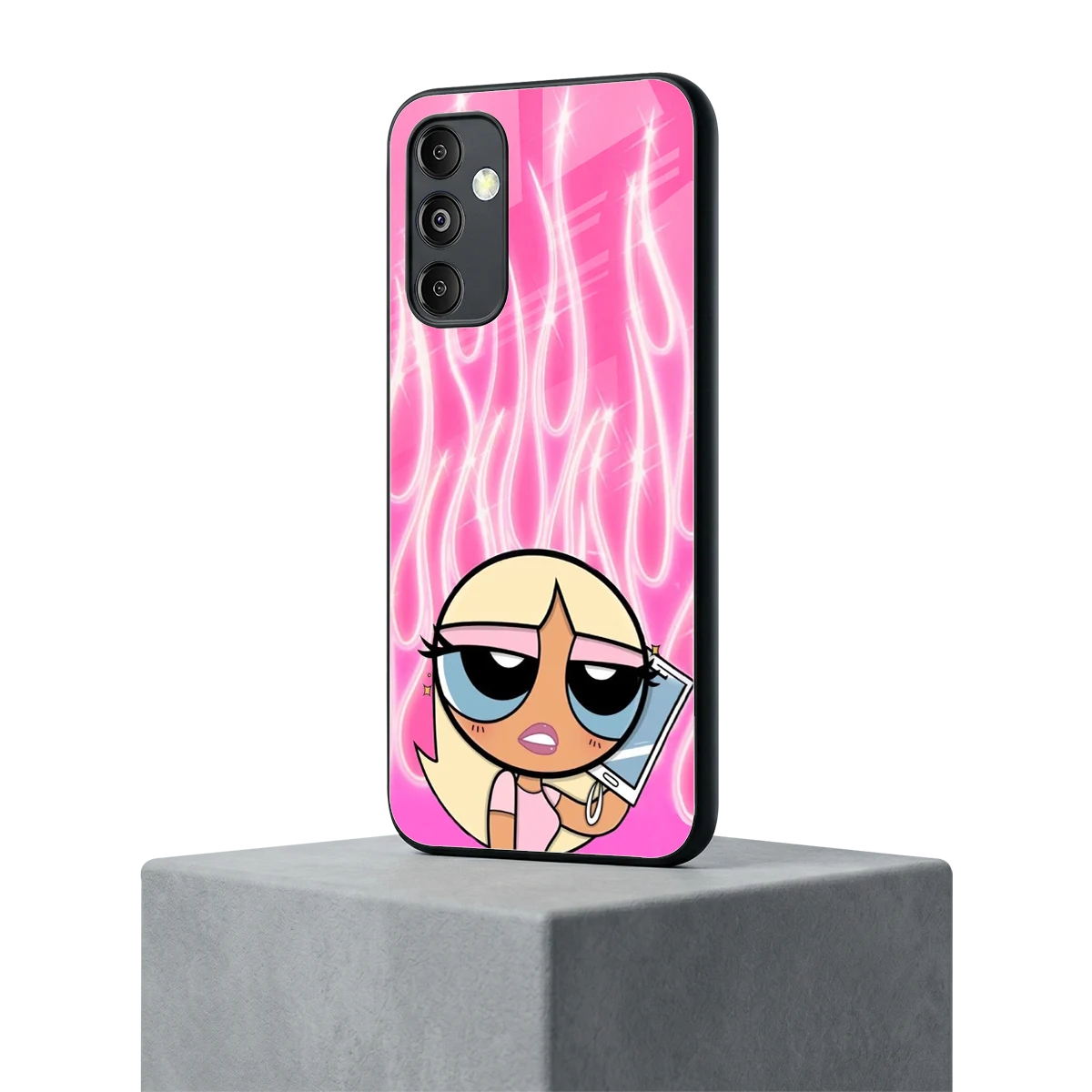 Chic Blaze samsung galaxy m14 5g mobile cover | shockproof glass phone case