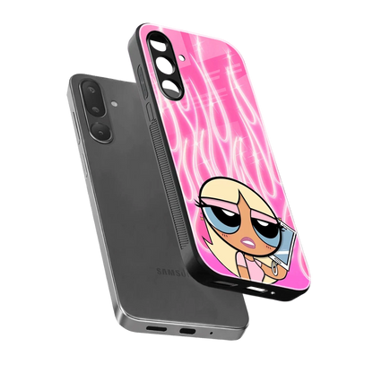 Chic Blaze sleek samsung galaxy m56 5g cover with tempered glass back and TPU edges