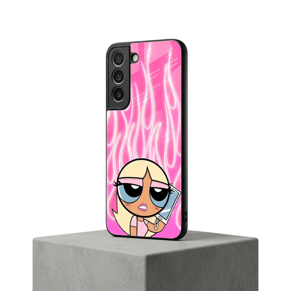 Chic Blaze samsung galaxy s22 mobile cover | shockproof glass phone case