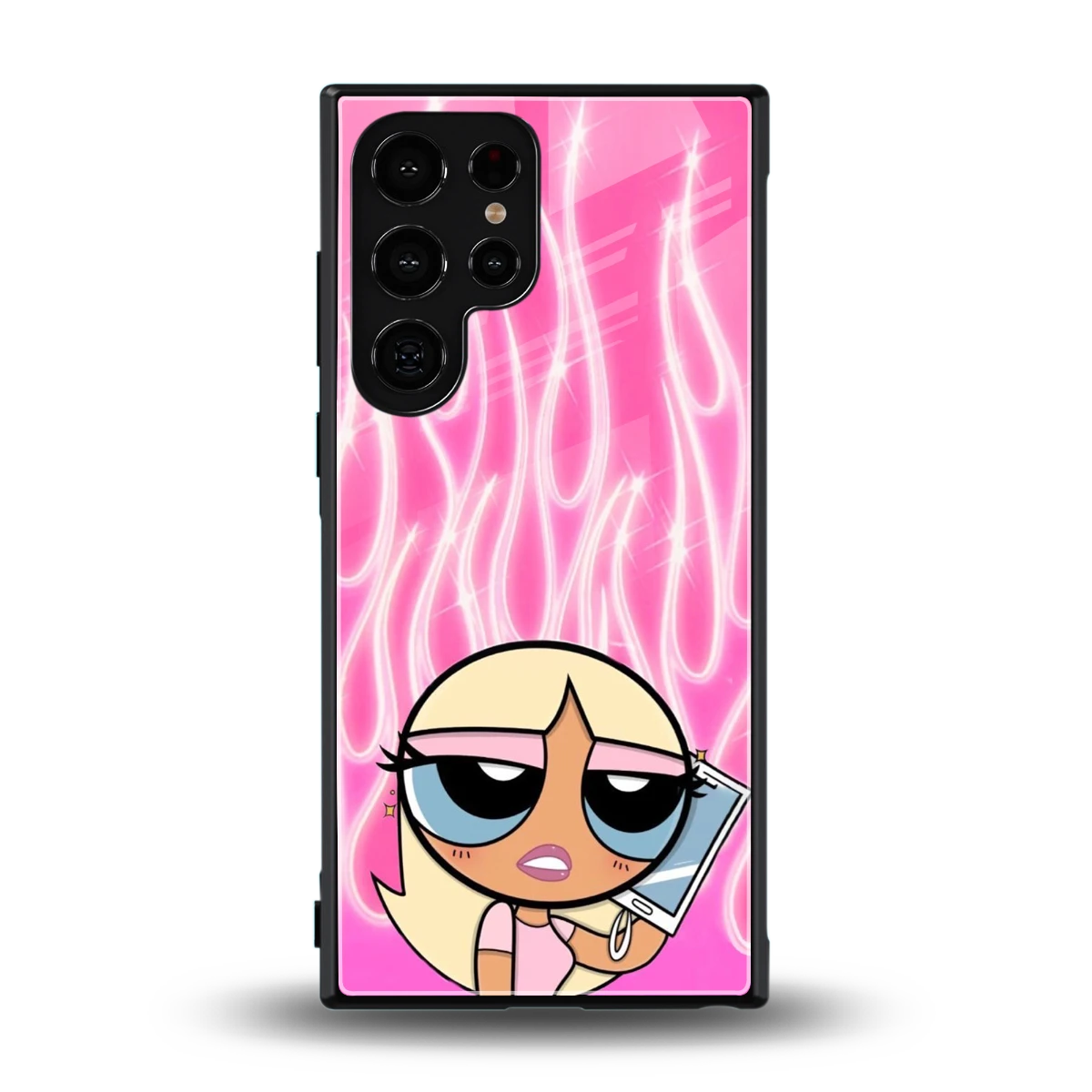 Chic Blaze back phone cover | glass case for samsung galaxy s24 ultra