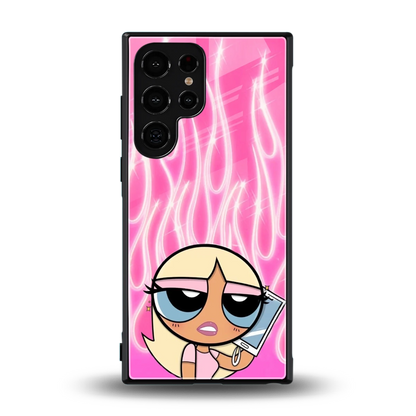 Chic Blaze back phone cover | glass case for samsung galaxy s24 ultra