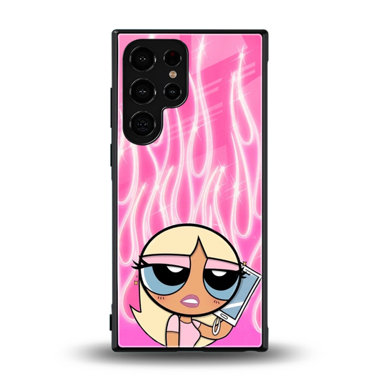 Chic Blaze back phone cover | glass case for samsung galaxy s24 ultra