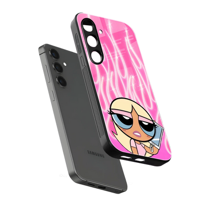 Chic Blaze sleek samsung galaxy s24 cover with tempered glass back and TPU edges