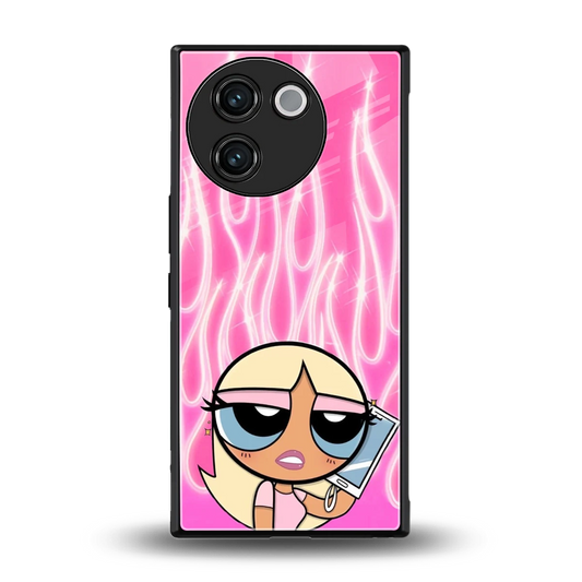 Chic Blaze back phone cover | glass case for vivo v30e