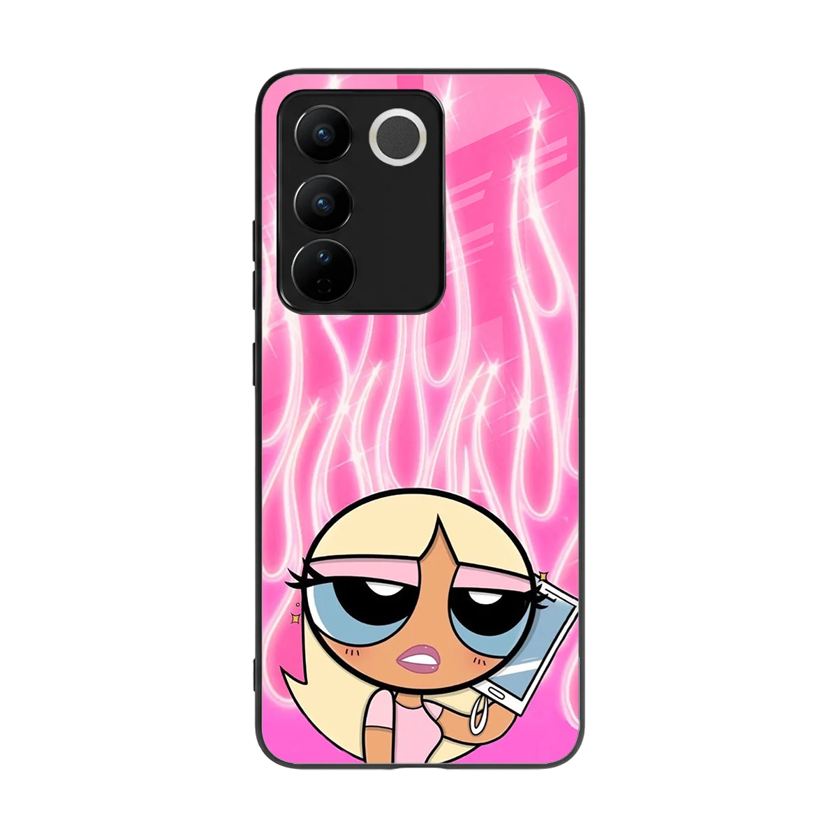 Chic Blaze back phone cover | glass case for vivo v27 5g