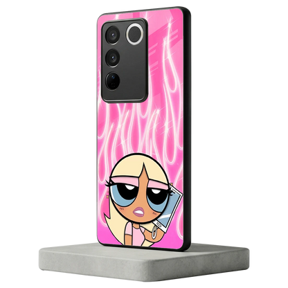 Chic Blaze vivo v27 5g mobile cover | shockproof glass phone case