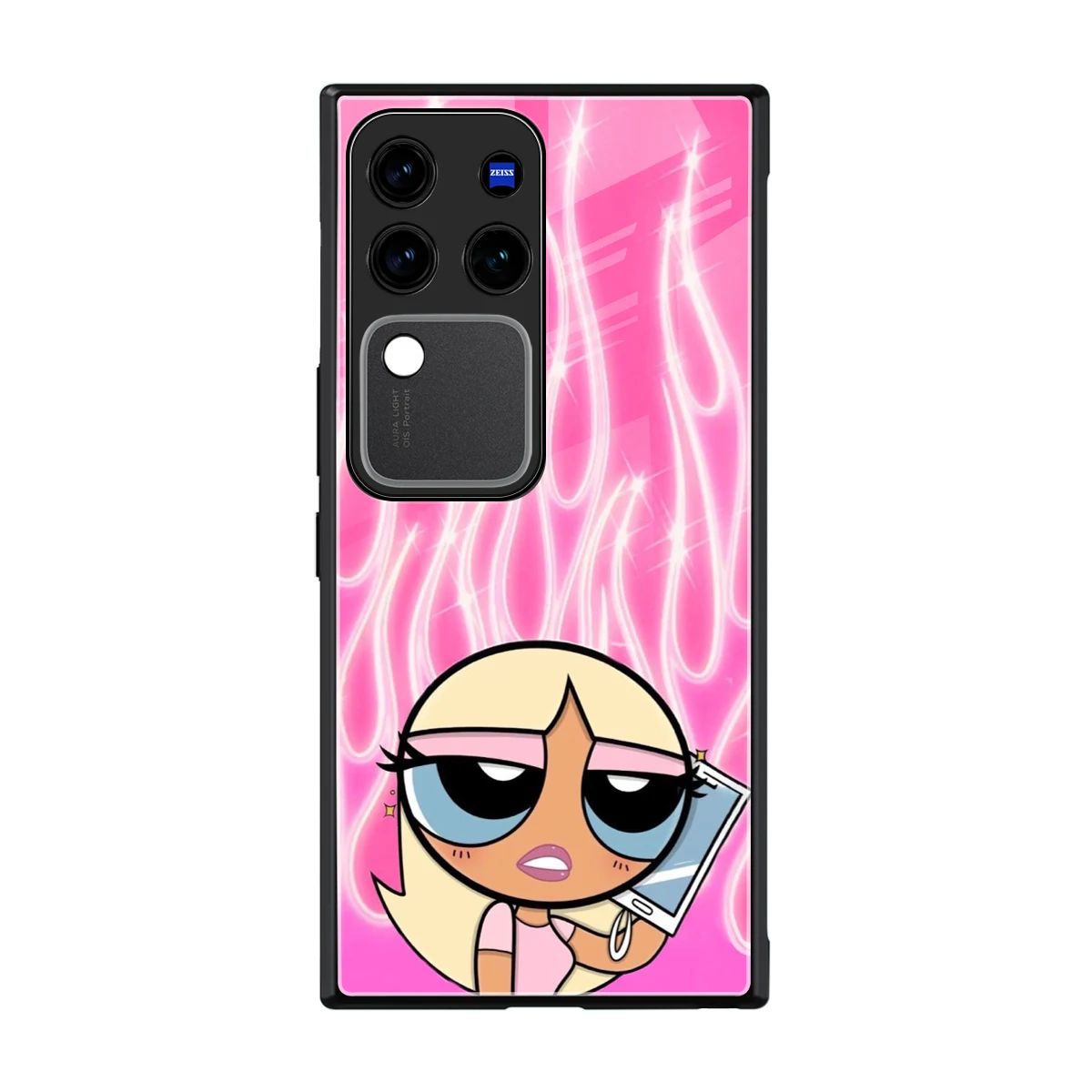 Chic Blaze back phone cover | glass case forvivo v30 pro
