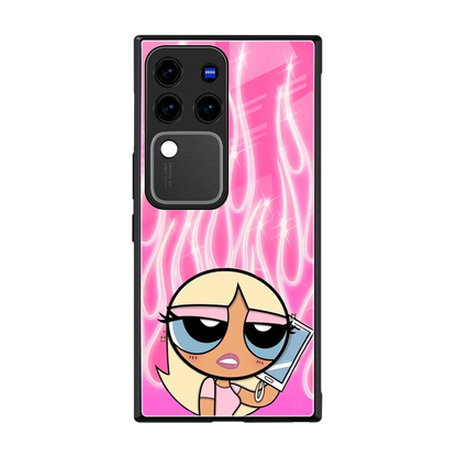 Chic Blaze back phone cover | glass case forvivo v30 pro