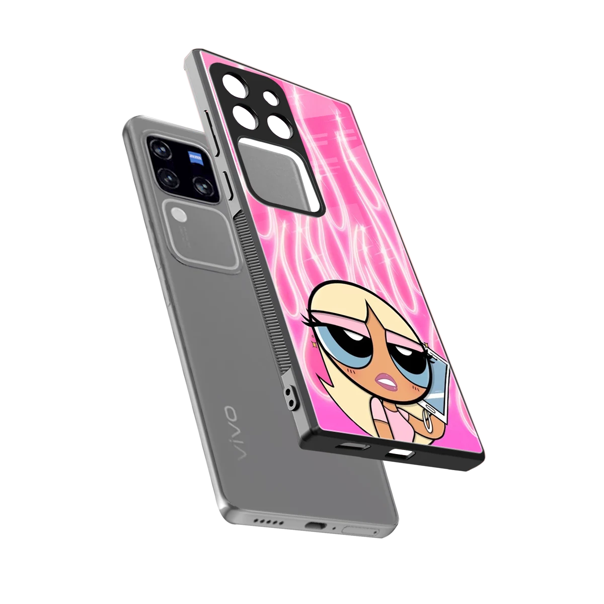 Chic Blaze sleekvivo v30 pro cover with tempered glass back and TPU edges