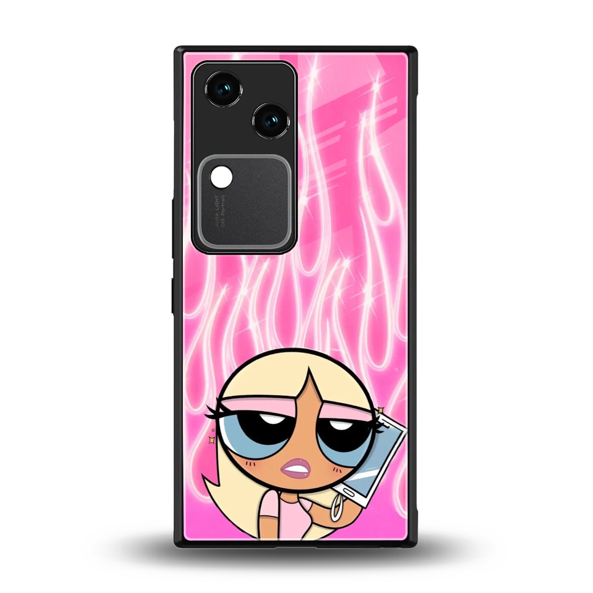 Chic Blaze back phone cover | glass case for vivo v30
