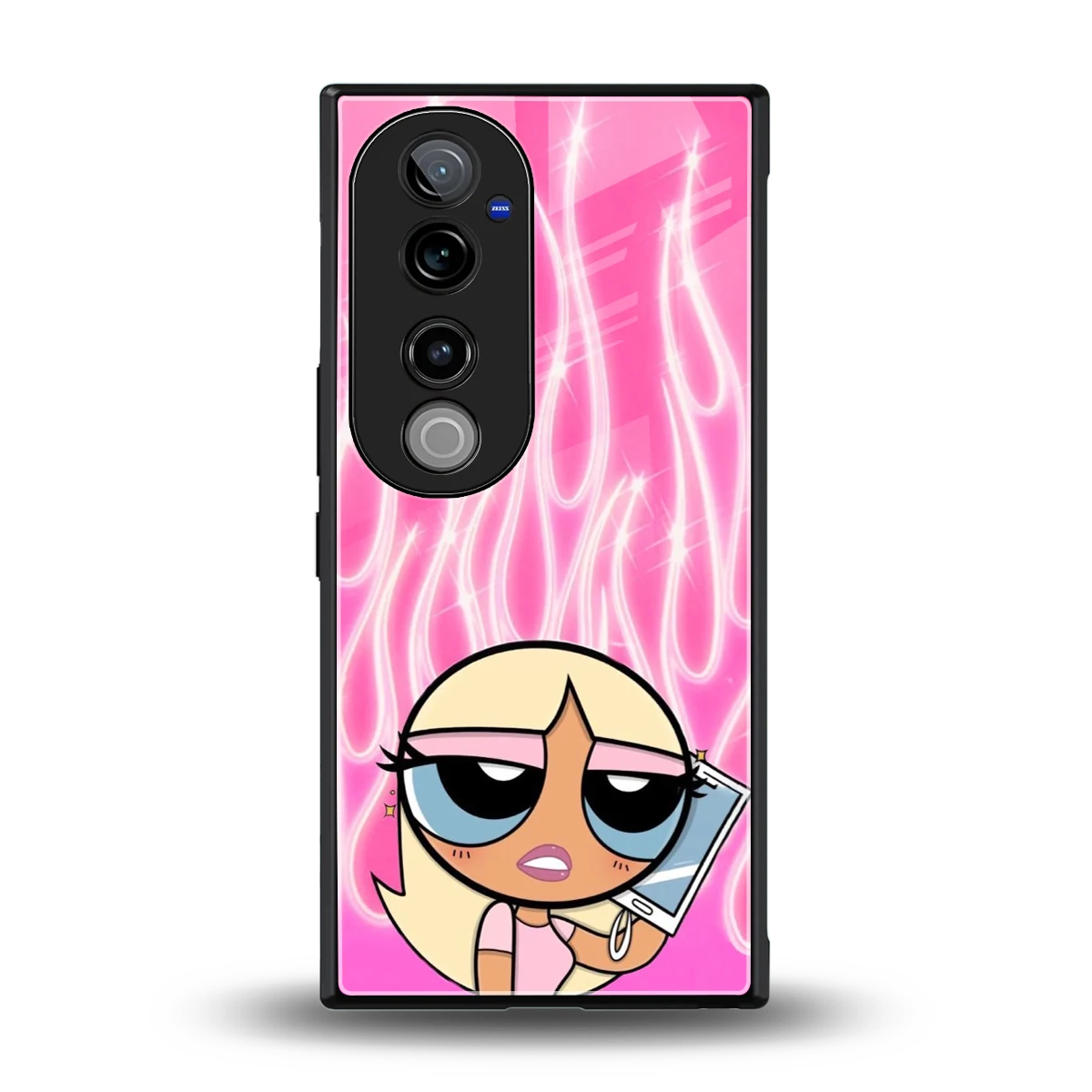 Chic Blaze back phone cover | glass case for vivo v40 pro