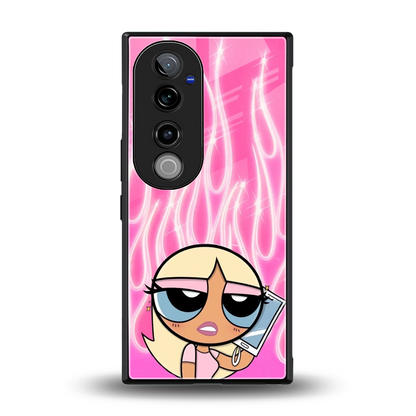 Chic Blaze back phone cover | glass case for vivo v40 pro