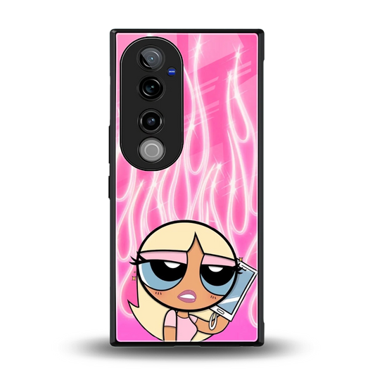 Chic Blaze back phone cover | glass case for vivo v40 pro