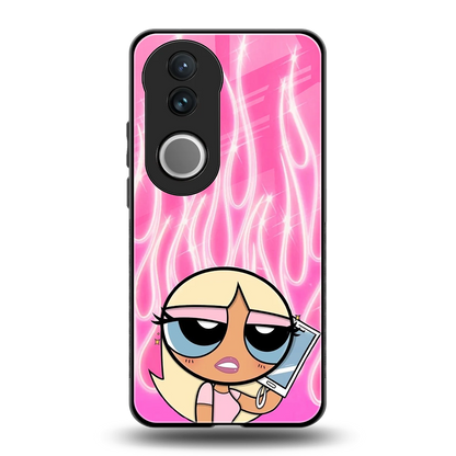 Chic Blaze back phone cover | glass case for vivo v50