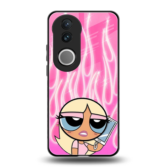 Chic Blaze back phone cover | glass case for vivo v50