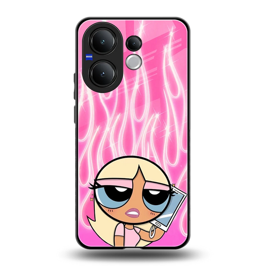 Chic Blaze back phone cover | glass case for vivo v60