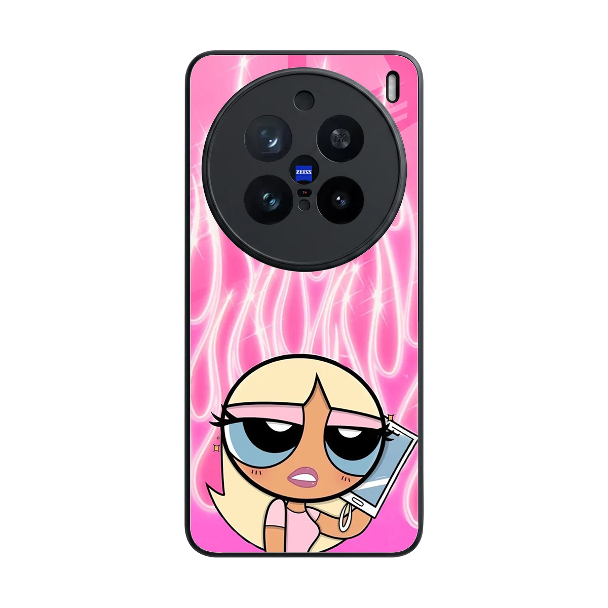Chic Blaze back phone cover | glass case for vivo x200 pro