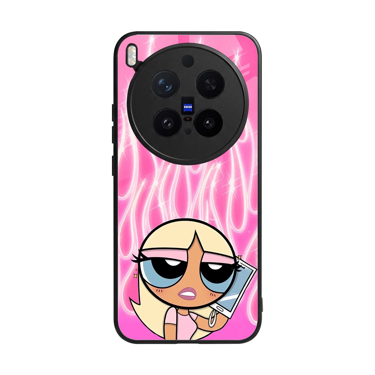 Chic Blaze back phone cover | glass case for vivo x300 pro