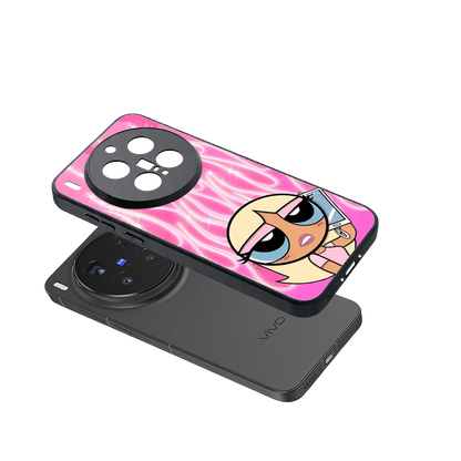 Chic Blaze sleek vivo x300 pro cover with tempered glass back and TPU edges
