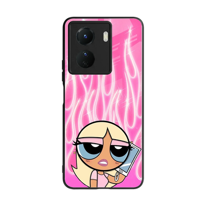 Chic Blaze back phone cover | glass case for vivo y16