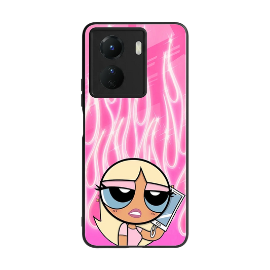 Chic Blaze back phone cover | glass case for vivo y16