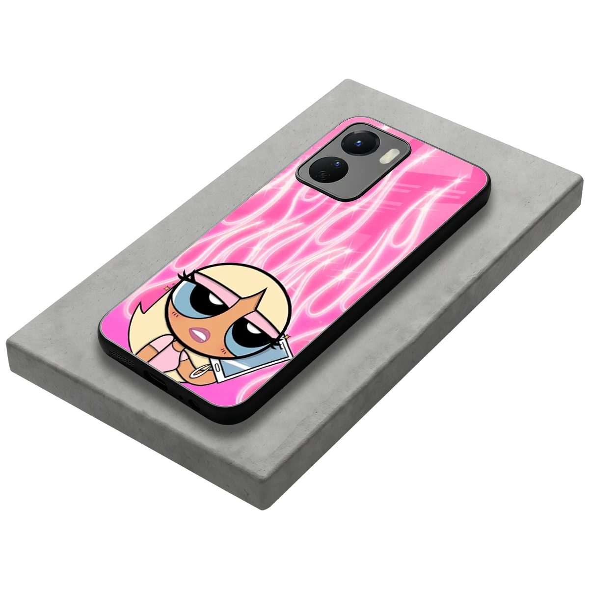 Chic Blaze stylish phone case for vivo y16 | glossy glass and slim fit