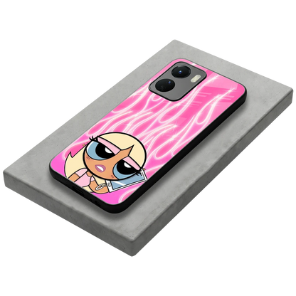 Chic Blaze stylish phone case for vivo y16 | glossy glass and slim fit