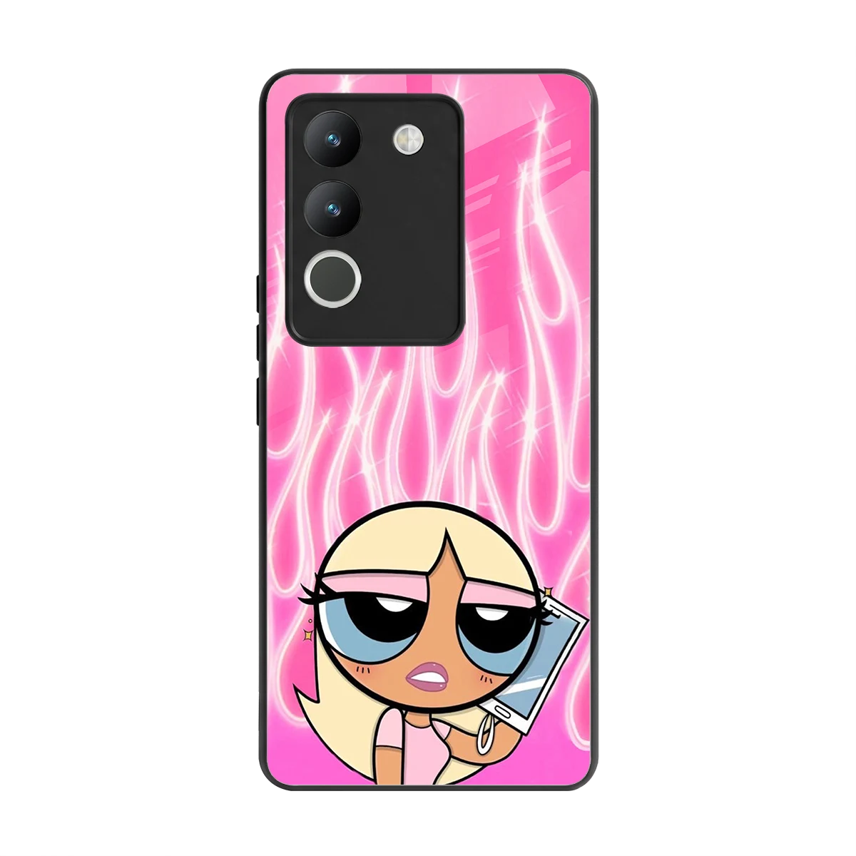 Chic Blaze back phone cover | glass case for vivo y200 5g