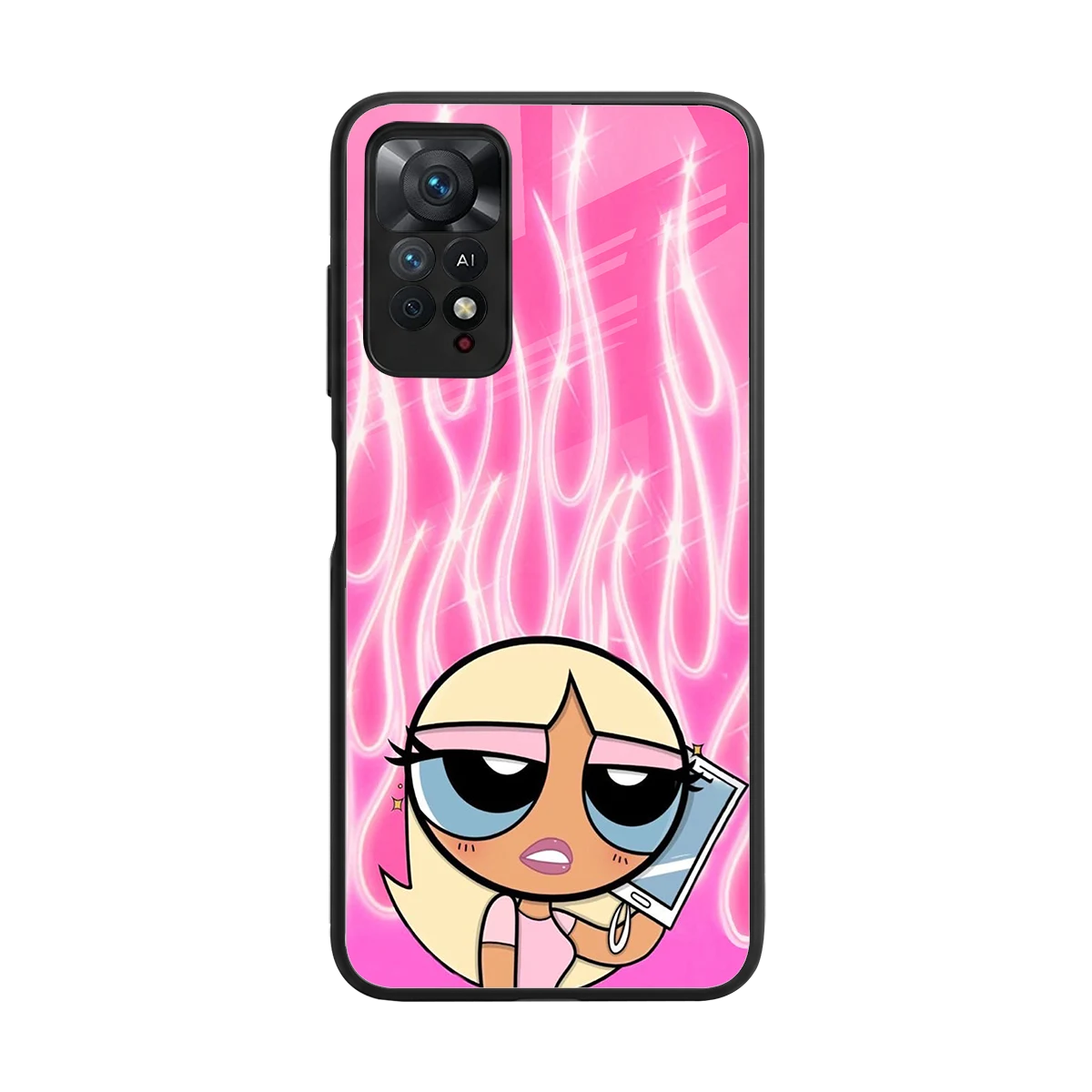Chic Blaze back phone cover | glass case for redmi note 11 pro