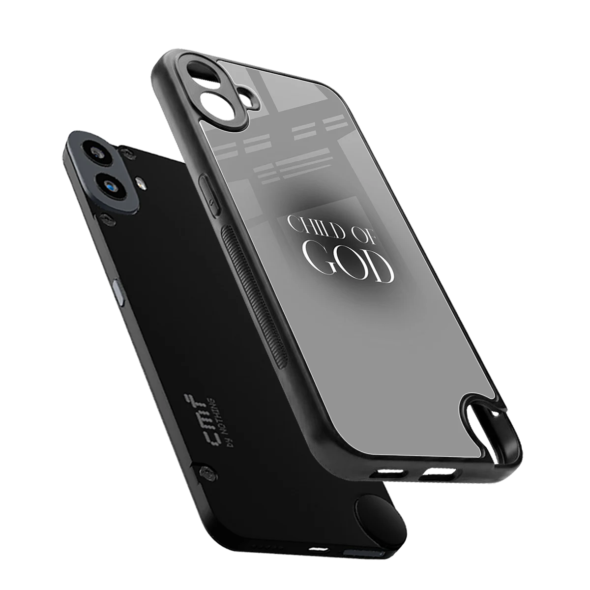 Child Of God sleek cmf nothing phone 1 cover with tempered glass back and TPU edges