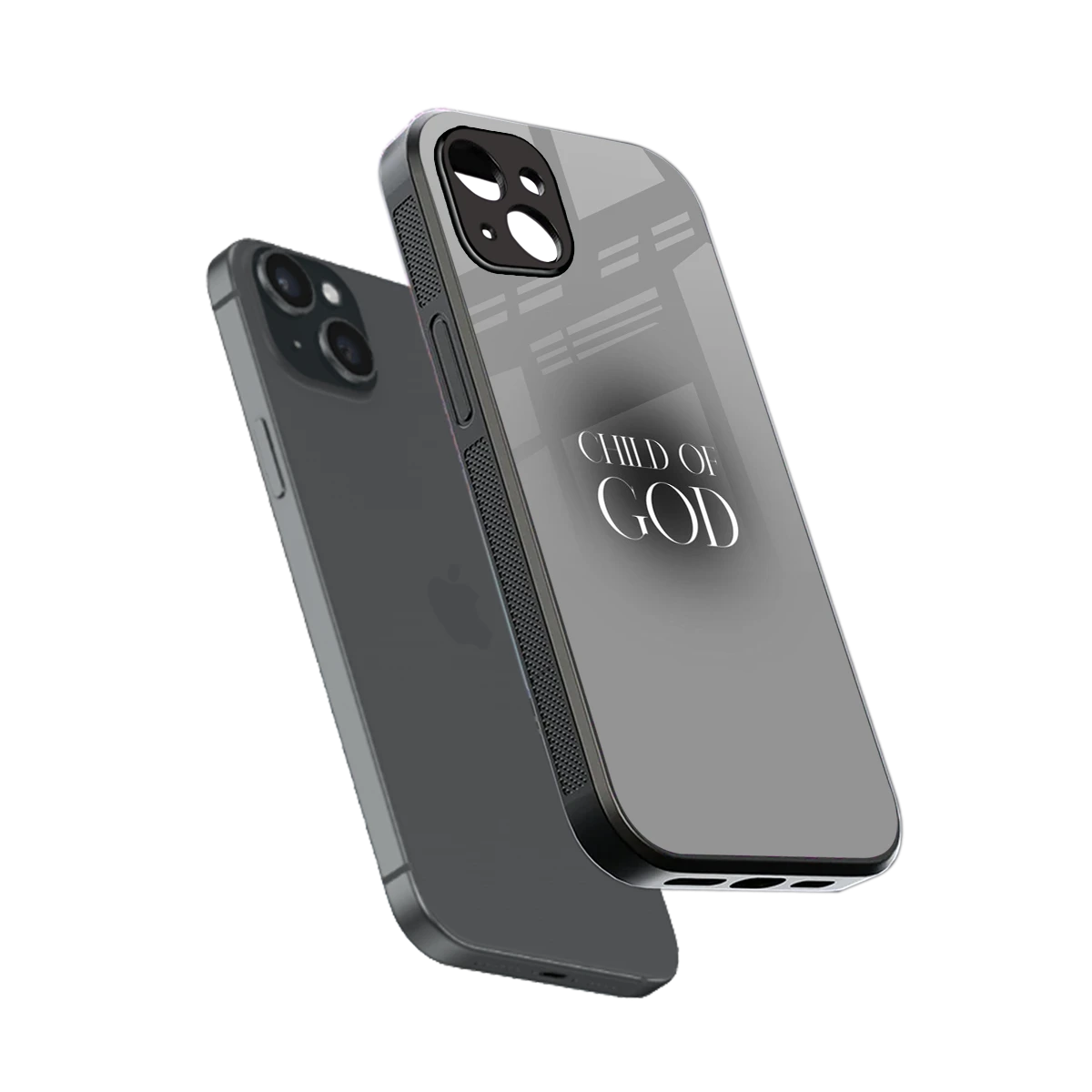 Child Of God sleek iphone 15 plus cover with tempered glass back and TPU edges
