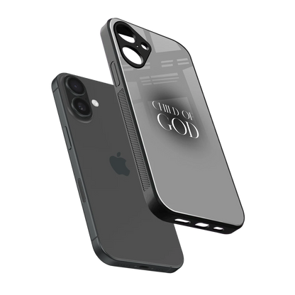 Child Of God sleek iphone 16 plus cover with tempered glass back and TPU edges