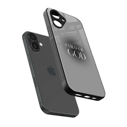 Child Of God sleek iPhone 16 cover with tempered glass back and TPU edges