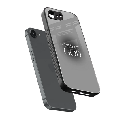 Child Of God sleek iphone 17e cover with tempered glass back and TPU edges