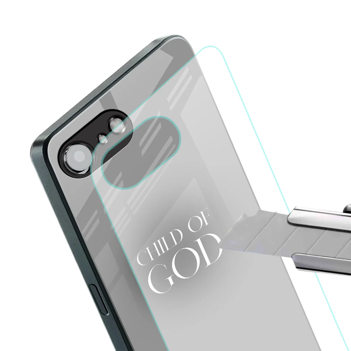 Child Of God stylish phone case for iphone 16e | glossy glass and slim fit