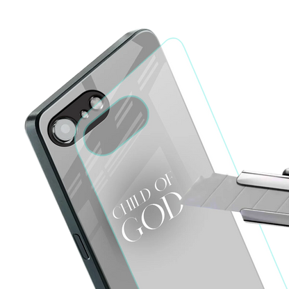 Child Of God stylish phone case for iphone 16e | glossy glass and slim fit