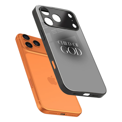 Child Of God sleek iphone 17 pro max cover with tempered glass back and TPU edges