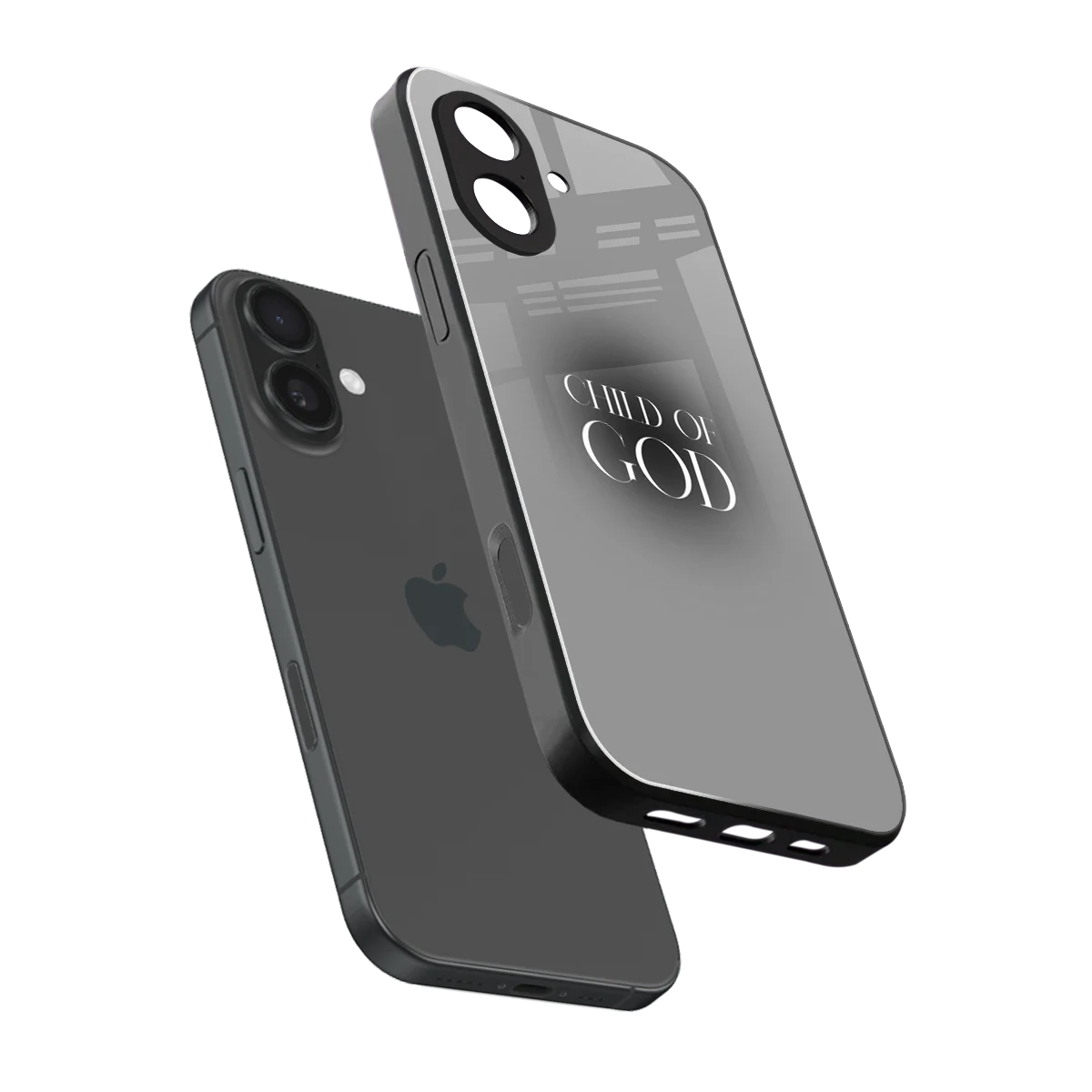 Child Of God sleek iphone 17 cover with tempered glass back and TPU edges