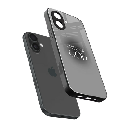 Child Of God sleek iphone 17 cover with tempered glass back and TPU edges