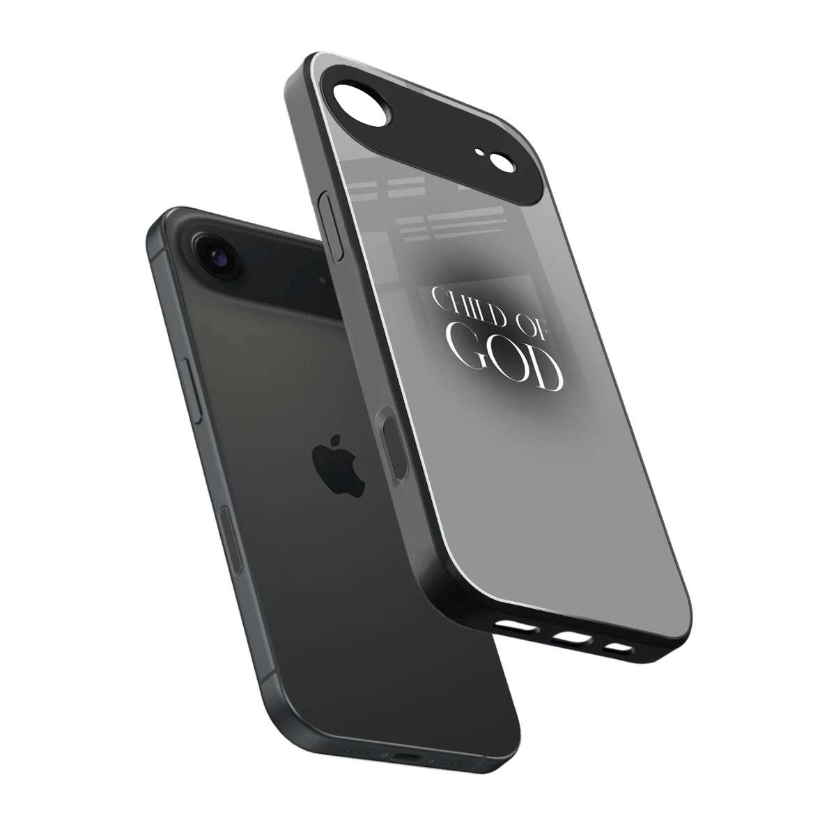 Child Of God sleek iphone air cover with tempered glass back and TPU edges