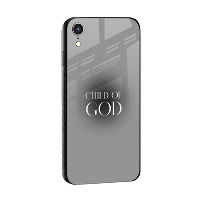 Child Of God sleek iphone xr cover with tempered glass back and TPU edges