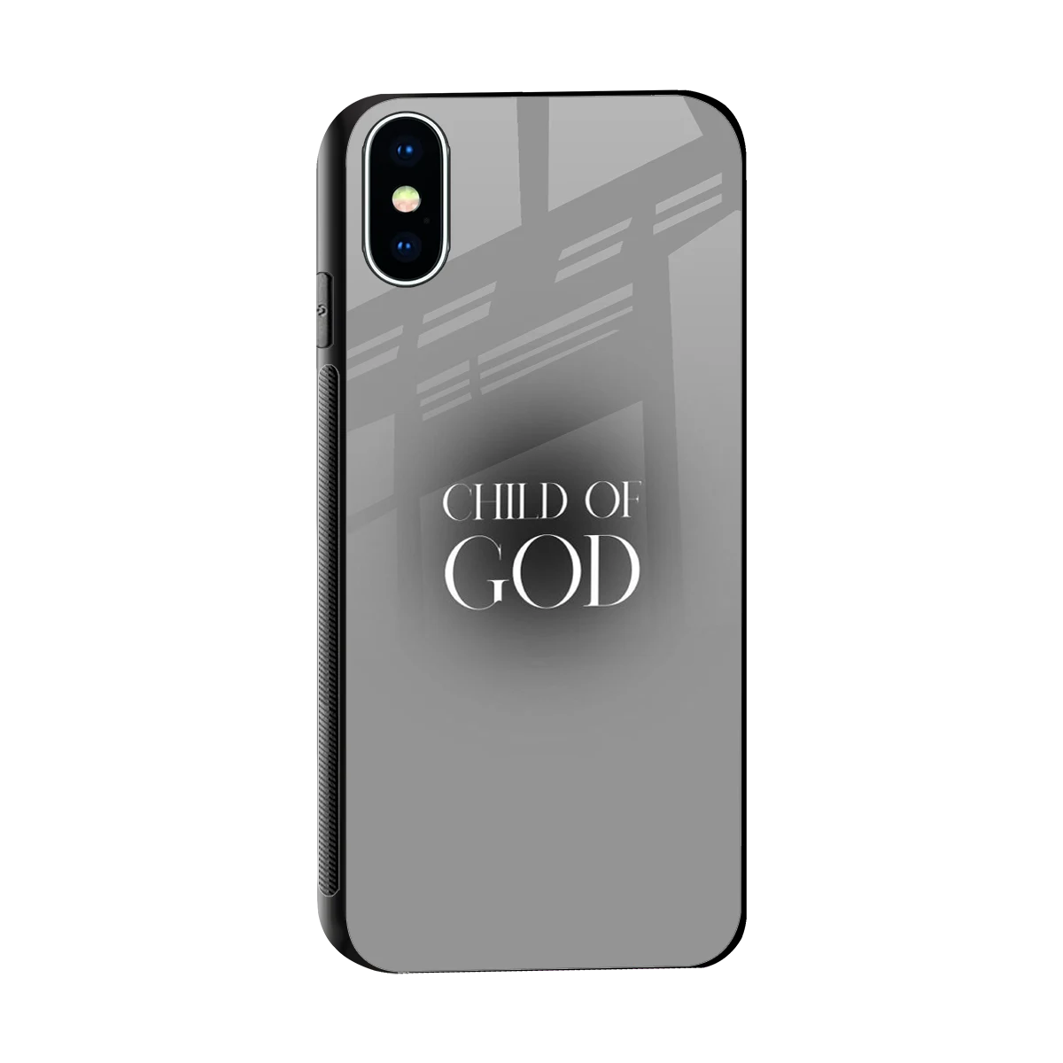 Child Of God sleek iphone xs cover with tempered glass back and TPU edges