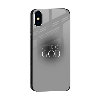 Child Of God sleek iphone xs cover with tempered glass back and TPU edges