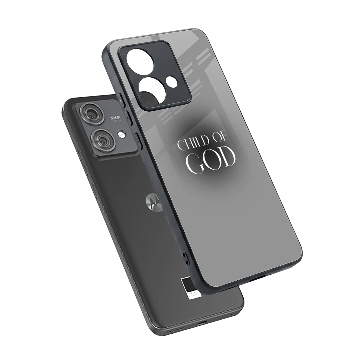 Child Of God sleek motorola edge 40 neo 5g cover with tempered glass back and TPU edges