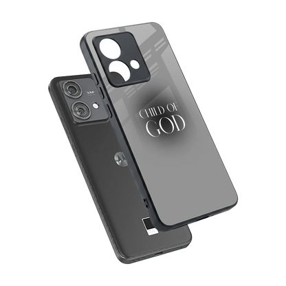 Child Of God sleek motorola edge 40 neo 5g cover with tempered glass back and TPU edges