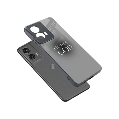 Child Of God sleek motorola edge 50 fusion cover with tempered glass back and TPU edges