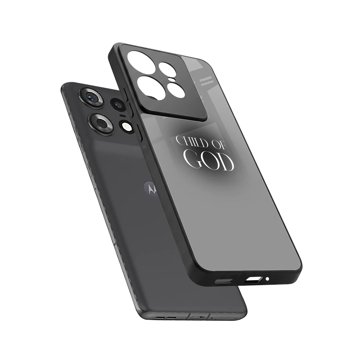 Child Of God sleek motorola edge 50 pro cover with tempered glass back and TPU edges